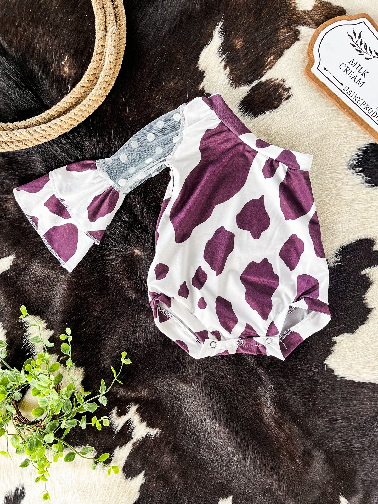 Cow Print One Shoulder